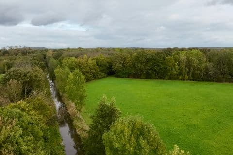 Luftaufnahme des Salzweihers bei Frechen-Benzelrath